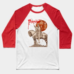 PERCEVAL LEGEND /QUEST OF HOLY GRAIL Red White Fantasy Baseball T-Shirt